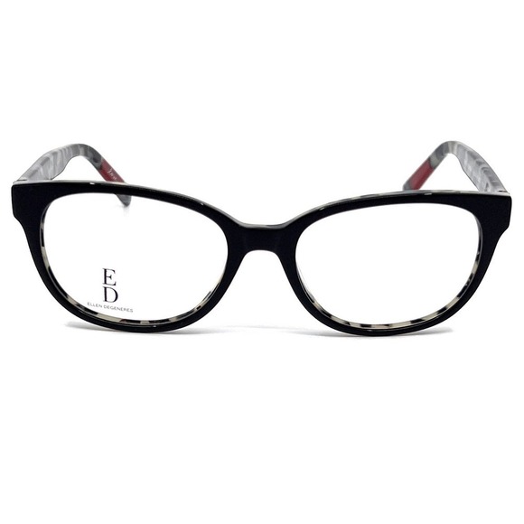 NEW!!! ELLEN DEGENERES Eyeglasses O-04 BLKTT Authentic main image 8